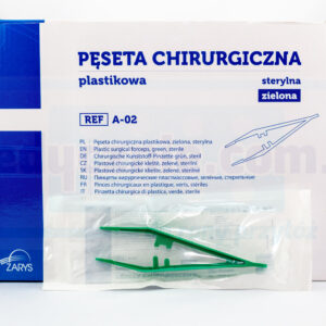 Sterile Pinzette h.u. 13cm grün